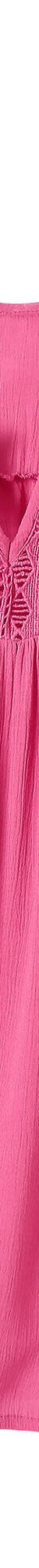 Bloes met macramé en 3/4-mouwen (roze) Bloes met macramé en 3/4-mouwen (roze)